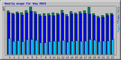 Hourly usage for May 2019