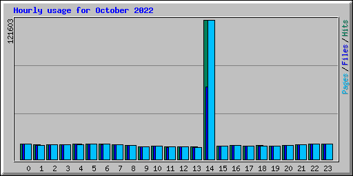 Hourly usage for October 2022