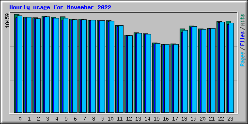 Hourly usage for November 2022