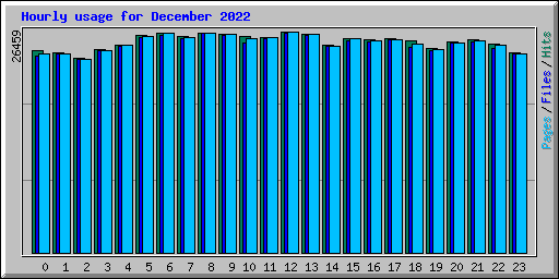 Hourly usage for December 2022