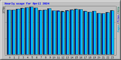 Hourly usage for April 2024